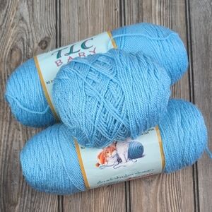 TLC By Red Heart Soft 7812 Sky Blue Yarn Set